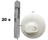 20 x Ramsauer 645 Flächen Kleber weiß 1K...