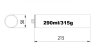 12 x Bostik A630 Foil N Fix Innen blassblau 1K Dispersionsklebstoff 315g Kartusche