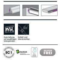 20 x Ramsauer 630 Montage Kleber weiß 1K Acryl Kleber Klebstoff 400g Kartusche