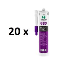 20 x Ramsauer 630 Montage Kleber weiß 1K Acryl Kleber Klebstoff 400g/310ml Kartusche