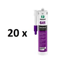 20 x Ramsauer 641 Naht Dicht weiß 1K Hybrid Klebstoff 450g/290ml Kartusche