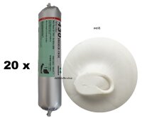 20 x Ramsauer 430 Dreieckfase weiss 1K Hybrid Dichtstoff...