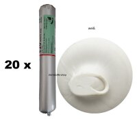 20 x Ramsauer 430 Dreieckfase weiss 1K Hybrid Dichtstoff...