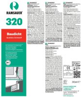 Ramsauer 320 Baudicht 1K Hybrid Dichtstoff 310ml Kartusche