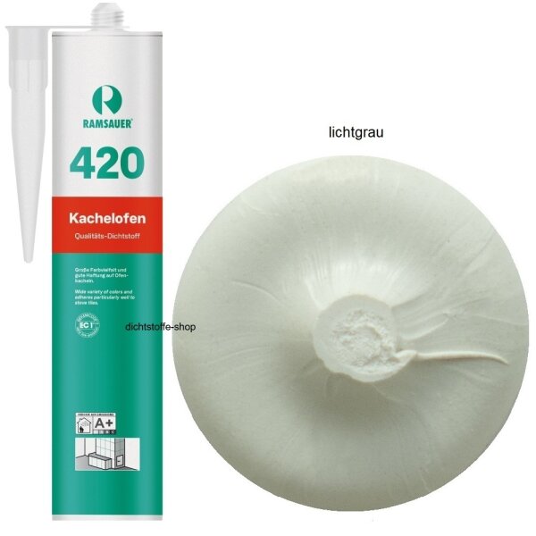 Ramsauer 420 Kachelofen lichtgrau 1K Acryl Dichtstoff 310ml Kartusche