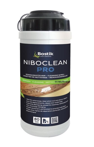 Bostik Niboclean Pro Reinigungstücher 80 Blatt 220 x 210mm