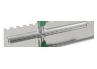 Hufa Profi Glättekelle 2K Griff mit langer Aluminium-Stütze 280x130mm 6x6mm gezahnt