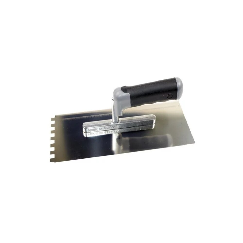 HUFA Profi Glättekelle Edelstahl 280x130mm - 20x20mm Zahnung Mit 2K Griff