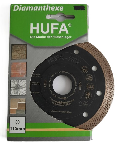 Hufa Fliesen Diamanttrennscheibe Fliese HST Ø 115mm