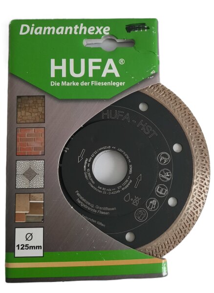 Hufa Fliesen Diamanttrennscheibe Fliese HST Ø 125mm