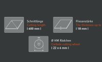 Jokosit Fliesenschneider Basic Cut 154 Schnittlänge...