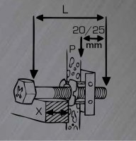 Hufa 2er Pack Universal Hohlraumanker-Dübel M5 Schrauben-Stangen