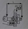 Hufa 2er Pack Universal Hohlraumanker-Dübel M8 Schrauben-Stangen