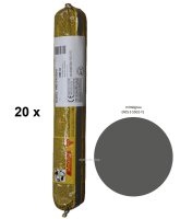 20 x Sikaflex Pro 3 mittelgrau 600ml Beutel 1K...