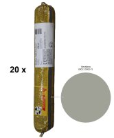 20 x Sikaflex Pro 3 kieselgrau 600ml Beutel 1K...