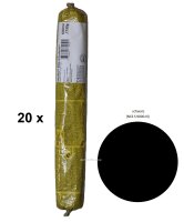 20 x Sikaflex Pro 3 schwarz 600ml Beutel 1K Polyurethan...