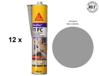 12 x Sikaflex 11 FC betongrau 300ml Kartusche 1K...