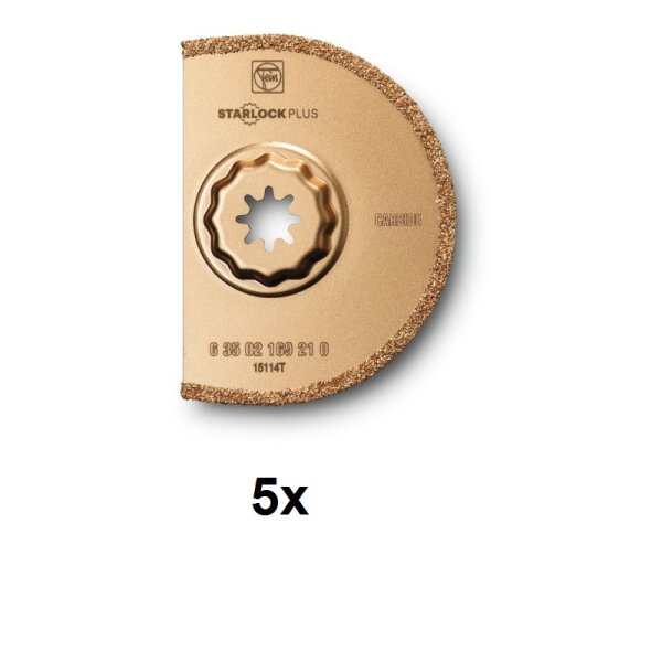 Fein Multimaster Multitalent 5er Pack Hartmetall Sägeblatt Ø 90mm 2.2mm SLP