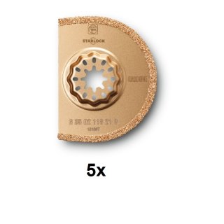 Fein Multimaster Multitalent 5er Pack Hartmetall Sägeblatt Ø 75mm 2.2mm SL