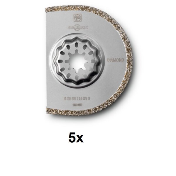 Fein Multimaster Multitalent 5er Pack Diamant Sägeblatt Ø 75mm 2.2mm SL