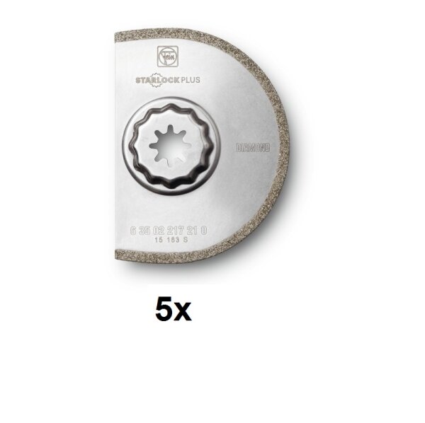 Fein Multimaster Multitalent 5er Pack Diamant Sägeblatt Ø 90mm 1.2mm SLP
