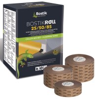 Bostik Roll 25 Sockelleisten Fußleisten doppelseitiges Klebeband 25mm x 50m Rolle