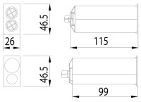 MK TS408MY-8 Druckluft Klebstoffpistole 50ml 1:1-2:1 Doppelkartuschen