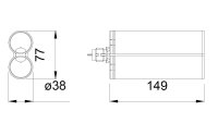 MK H236M 2K Klebstoffpistole 200ml 1:1 210ml 2:1 Doppelkartuschen