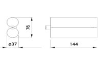 MK H248 2K Klebstoffpistole 220ml 1:1 Doppelkartuschen