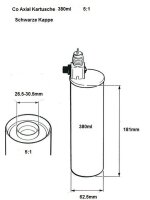 MK H285S 2K Klebstoffpistole 380ml 5:1 Koaxial Kartuschen