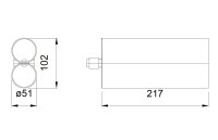 MK H293 2K Klebstoffpistole 600ml 1:1 Doppelkartuschen