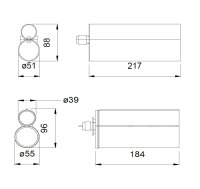 MK H293PM 2K Klebstoffpistole 450ml 2:1 Doppelkartuschen