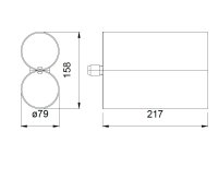 MK TS499X Druckluft Klebstoffpistole 1500ml 1:1 Doppelkartuschen