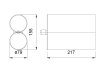MK TS499X Druckluft Klebstoffpistole 1500ml 1:1 Doppelkartuschen
