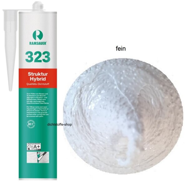 Ramsauer 323 Struktur Hybrid fein 1K Hybrid Dichtstoff 310ml Kartusche
