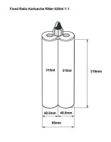 Ramsauer 622 2K PU Kleber Klebstoff 835g Doppelkartusche