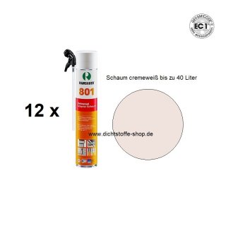 12 x Ramsauer Universal 1K PU Schaum 801 Plus B2 750ml Dose