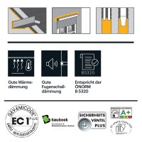 12 x Ramsauer Universal Pistolen 1K PU Schaum 811 B2 750ml NBS Dose