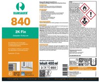 12 x Ramsauer Zargenfix 2K PU Schaum 840 Plus B2 400ml Dose