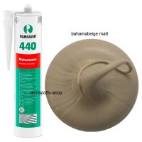 Ramsauer 440 Naturstein bahamabeige matt 1K Silikon Dichtstoff 310ml Kartusche