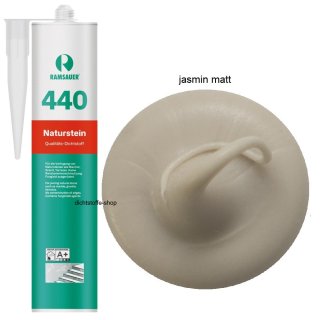 Ramsauer 440 Naturstein jasmin matt 1K Silikon Dichtstoff 310ml Kartusche