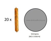 20 x Sikaflex TS Plus betongrau 1K Polyurethan Dichtstoff...