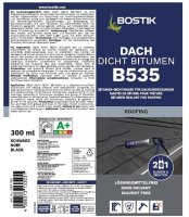 12 x Bostik B535 Dach Dicht Bitumen Universaldichtstoff...