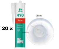 20 x Ramsauer 470 Vitrine 1K Silikon Dichtstoff 310ml...