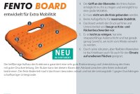 Fento Board  Kniekissen 280 x 495 x 46 mm orange-schwarz