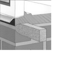 Fugodicht Combband Kompriband 300 Pa 3.3m Rolle 20x10mm anthrazit 10-15mm