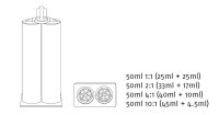 COX 2K Klebstoff Dosierpistole MPD 50 50ml 10:1 Mixpac Kartusche