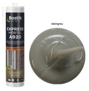 Bostik A920 Expressmörtel steingrau 1K Acryl Fugenreparaturmasse 300ml Kartusche