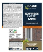 Bostik A920 Expressmörtel steingrau 1K Acryl Fugenreparaturmasse 300ml Kartusche