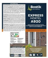 Bostik A920 Expressmörtel steingrau 1K Acryl...